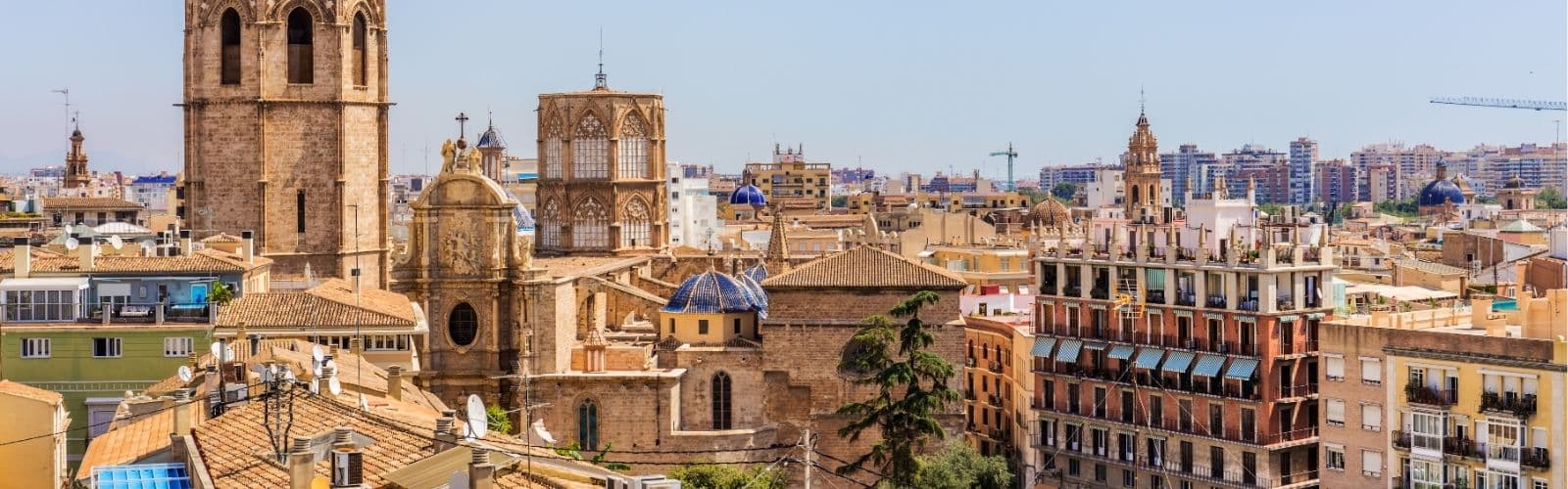 The city of Valencia from above. 